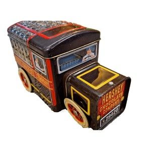 Vintage Hershey's Vehicle Series Canister #1 Milk Truck Tin Christmas 2000